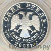 1 рубль 2003 года СПМД