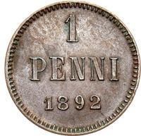 1 пенни 1892 года  Для Финляндии
