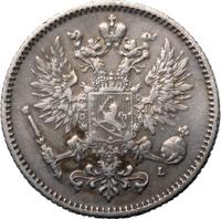 50 пенни 1893 года L Для Финляндии