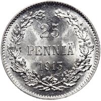 25 пенни 1913 года S Для Финляндии