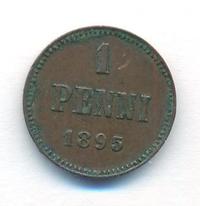 1 пенни 1895 года  Для Финляндии