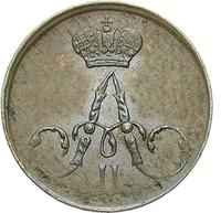 Полушка 1857 года ЕМ