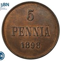5 пенни 1898 года  Для Финляндии