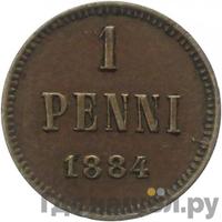 1 пенни 1884 года  Для Финляндии
