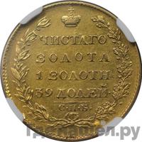 5 рублей 1824 года СПБ ПС