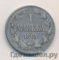 1 марка 1864 года S Для Финляндии