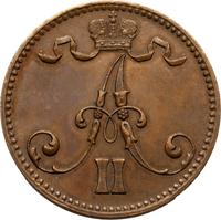 5 пенни 1867 года  Для Финляндии