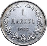 1 марка 1908 года L Для Финляндии