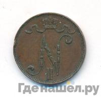 5 пенни 1910 года  Для Финляндии