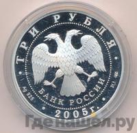 3 рубля 2005 года СПМД