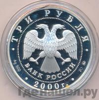 3 рубля 2000 года ММД