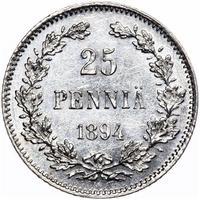 25 пенни 1894 года L Для Финляндии