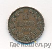10 пенни 1912 года  Для Финляндии