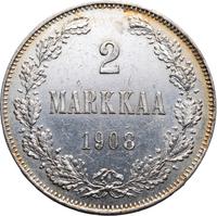 2 марки 1908 года L Для Финляндии