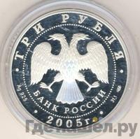 3 рубля 2005 года СПМД
