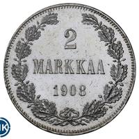 2 марки 1908 года L Для Финляндии