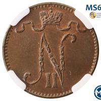 1 пенни 1903 года  Для Финляндии