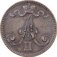 5 пенни 1866 года  Для Финляндии