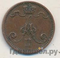 1 пенни 1876 года  Для Финляндии
