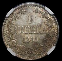 1 марка 1865 года S Для Финляндии