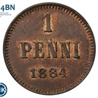 1 пенни 1884 года  Для Финляндии
