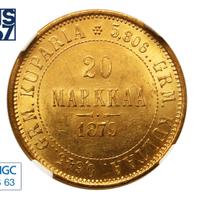 20 марок 1879 года S Для Финляндии