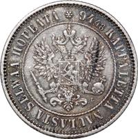 1 марка 1893 года L Для Финляндии
