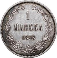 1 марка 1893 года L Для Финляндии
