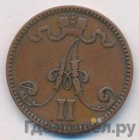 5 пенни 1865 года  Для Финляндии