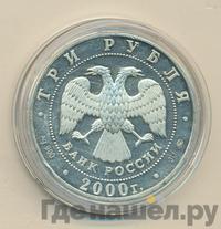 3 рубля 2000 года ММД