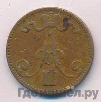 5 пенни 1870 года  Для Финляндии