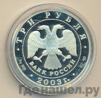 3 рубля 2003 года СПМД