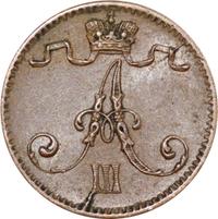 1 пенни 1888 года  Для Финляндии