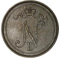 10 пенни 1907 года  Для Финляндии