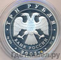 3 рубля 2005 года СПМД