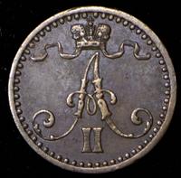 1 пенни 1866 года  Для Финляндии