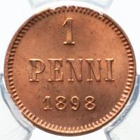 1 пенни 1898 года  Для Финляндии