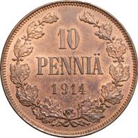 10 пенни 1914 года  Для Финляндии