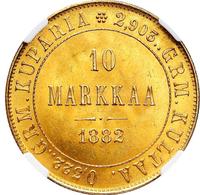 10 марок 1882 года S Для Финляндии