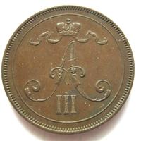 10 пенни 1891 года  Для Финляндии