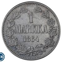 1 марка 1864 года S Для Финляндии