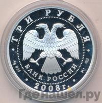 3 рубля 2008 года СПМД