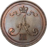 10 пенни 1891 года  Для Финляндии