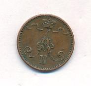 1 пенни 1875 года  Для Финляндии