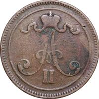 10 пенни 1866 года  Для Финляндии