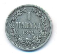 1 марка 1872 года S Для Финляндии