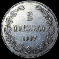 2 марки 1907 года L Для Финляндии
