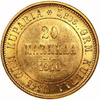20 марок 1910 года L Для Финляндии