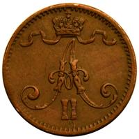 1 пенни 1875 года  Для Финляндии
