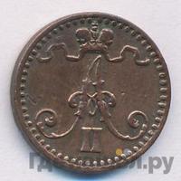 1 пенни 1865 года  Для Финляндии